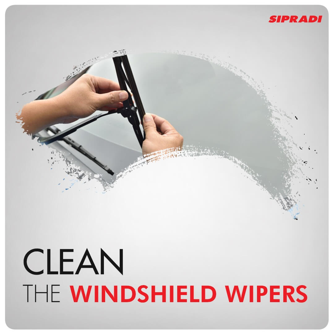 SIPRADI-Clean windshield wipers - Vehicle maintenance tips