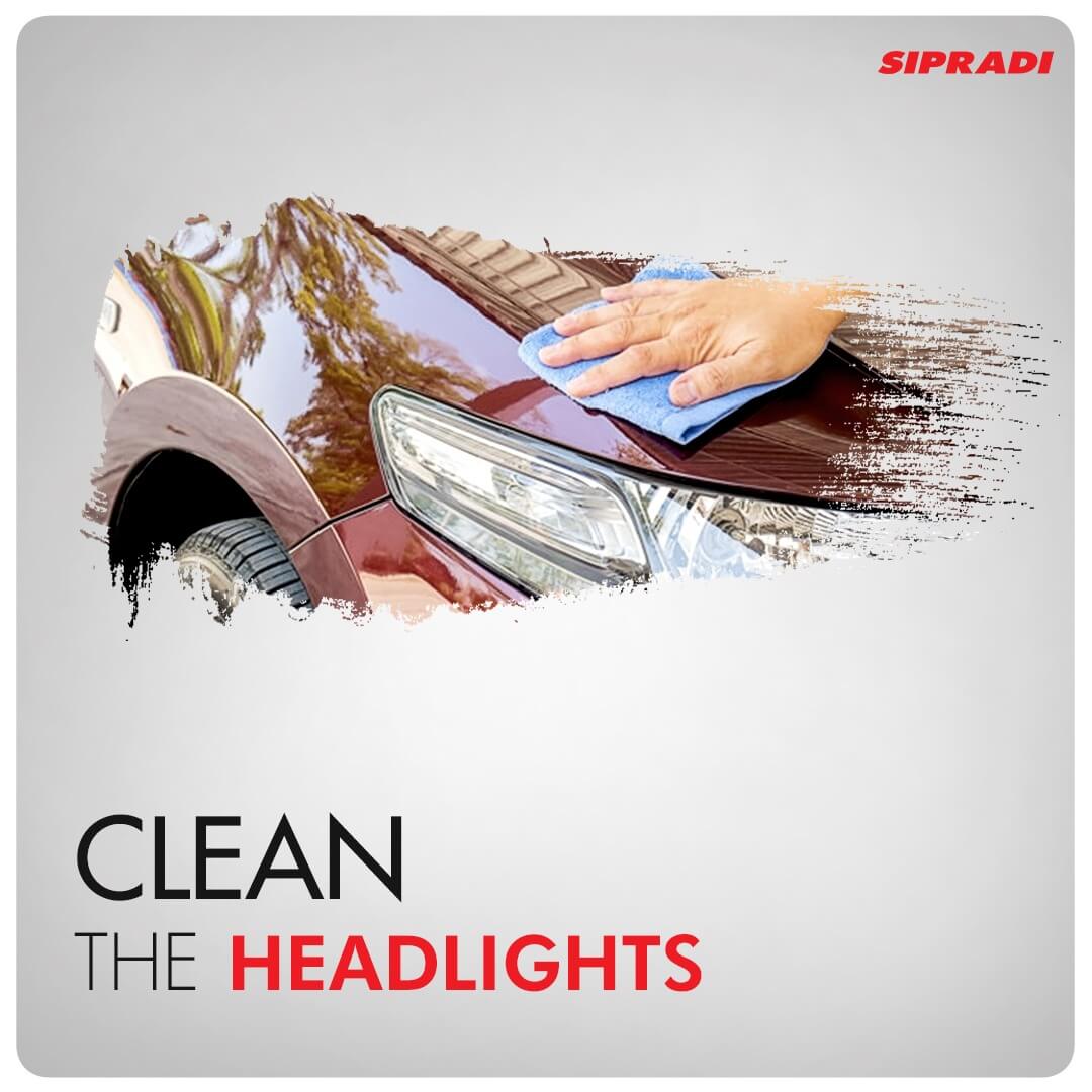 Clean the headlights - SIPRADI vehicle maintenance tips